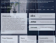 Tablet Screenshot of ellosgroup.com